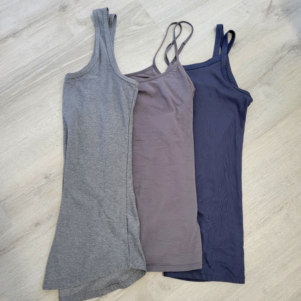 3 Gray Tank Bundle